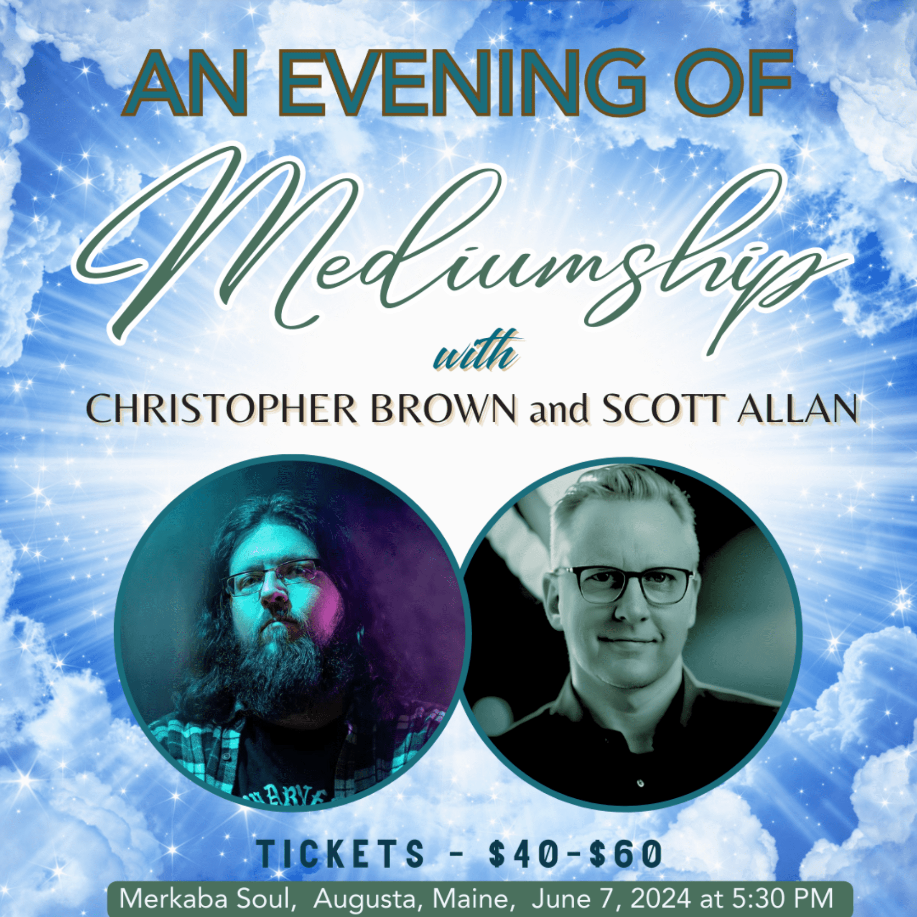 An Evening Of Mediumship in Augusta, Maine 6/7/2024 at 5:30 PM