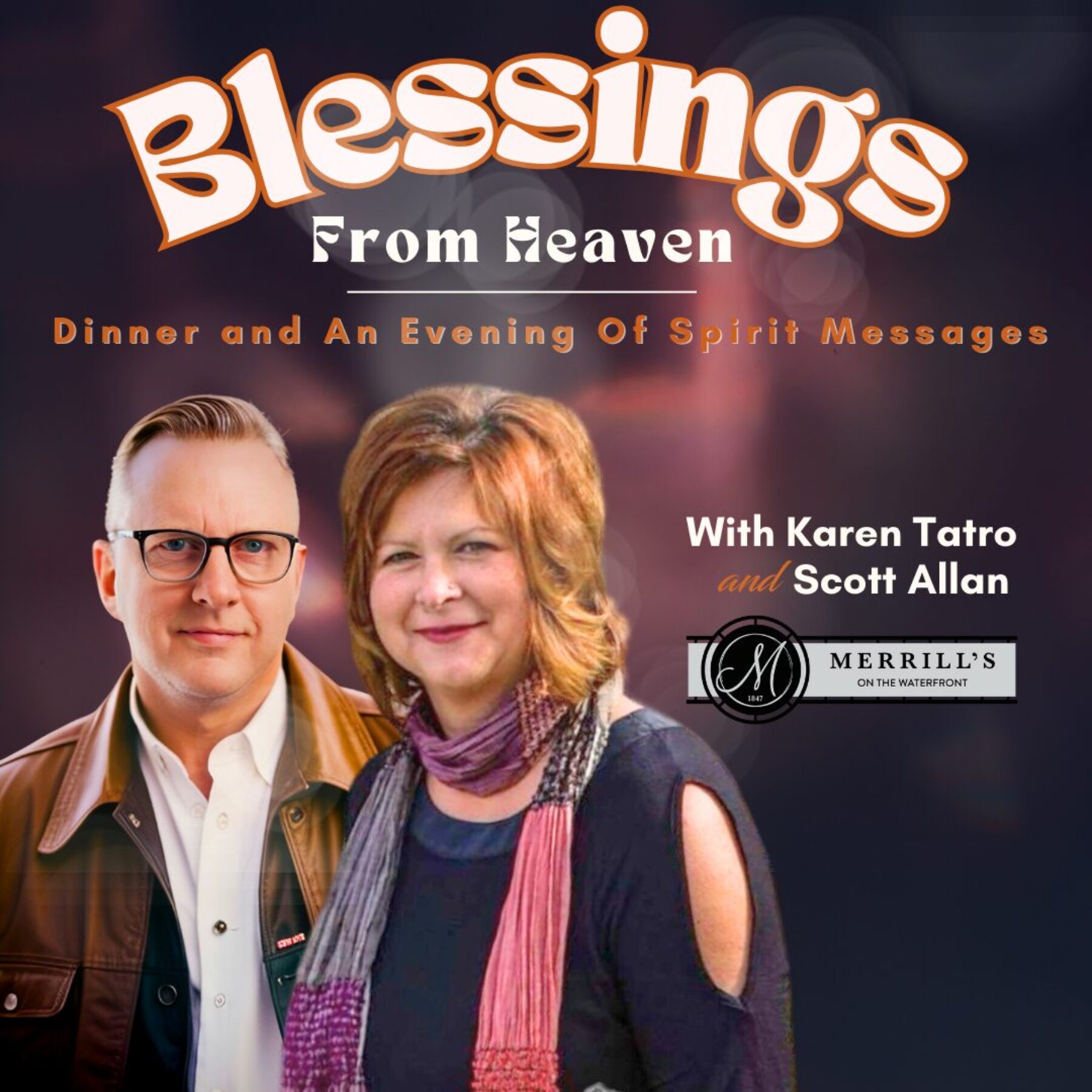 Blessings From Heaven – Dinner & An Evening Of Mediumship – New Bedford, MA – 11/21/2024 at 6 PM