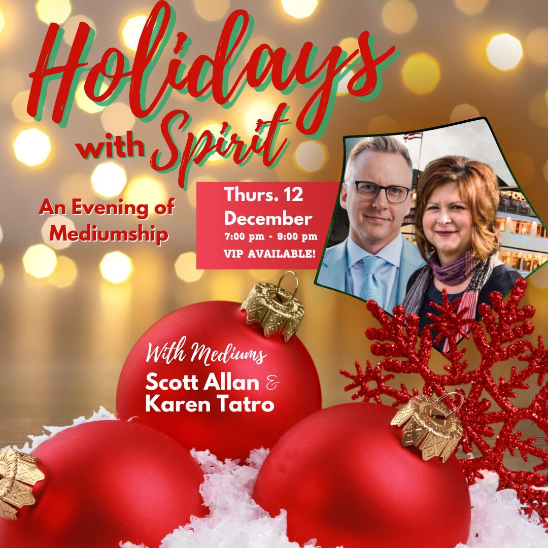 Holidays With Spirit – An Evening Of Mediumship – Lebanon, NH – 12/12/2024 at 7 PM